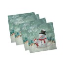 Christmas Set of 4 Napkins, 12" x 12"