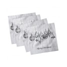 Christmas Set of 4 Napkins, 12" x 12"