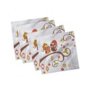 Christmas Set of 4 Napkins, 18" x 18"