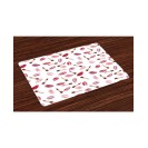 Cosmetics Place Mats, Set of 4