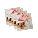 Dachshund Set of 4 Napkins, 18" x 18"