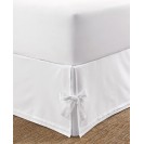 Solid Tailored Corner Ties Bedskirt, Twin