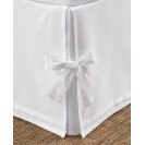 Solid Tailored Corner Ties Bedskirt, Twin