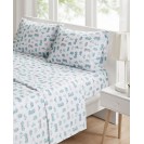 Printed Microfiber 3-Pc. Sheet Set, Twin