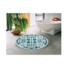 Damask 36" Anti-Skid Cotton Bath Rug