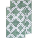 Double Quatrefoil Bath Rug Set