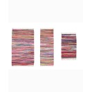 Modern Home Multi Chindi Accent Rug, 3 Piece Set