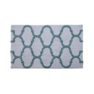 Geometric 50' x 30' Non-Skid Cotton Bath Rug