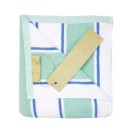 Oversized Extra Thick Luxury Beach Towel (35x70 in., 600 GSM), Pinstriped, Soft Ring spun Cotton Resort Towel