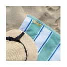 Oversized Extra Thick Luxury Beach Towel (35x70 in., 600 GSM), Pinstriped, Soft Ring spun Cotton Resort Towel