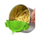 Adjustable Silicone Snap-On Pot Strainer For Pots Pans