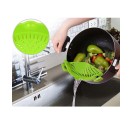 Adjustable Silicone Snap-On Pot Strainer For Pots Pans