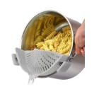 Adjustable Silicone Snap-On Pot Strainer For Pots & Pans