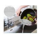 Adjustable Silicone Snap-On Pot Strainer For Pots & Pans