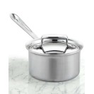 Brushed Stainless Steel 1.5 Qt. Covered Saucepan