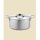 Brushed Stainless Steel 8 Qt. Covered Stockpot