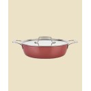 Natural Ceramic with Steel Core 4.5-Quart Universal Pan with Lid