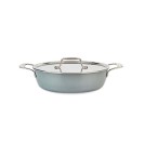 Natural Ceramic with Steel Core 4.5-Quart Universal Pan with Lid