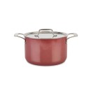 Natural Ceramic with Steel Core 4-Quart Soup Pot with Lid