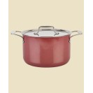 Natural Ceramic with Steel Core 7 Qt. Stockpot with Lid